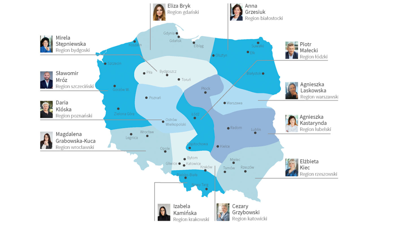 Mapa Biur Regionalnych Allianz