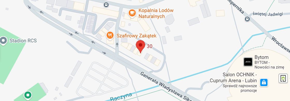 Mapa Lubin - agent Allianz Małgorzata Latus